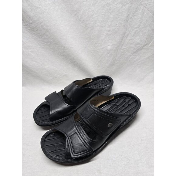 Women's Finn Comfort, Sandals, Shoes Size US 6.5-7 Euro 37 Black-NO INSOLES - Picture 1 of 9